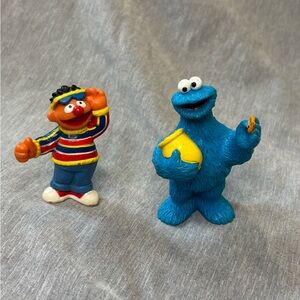 Mattel Sesame Street Cookie Monster And Erni PVC Figure